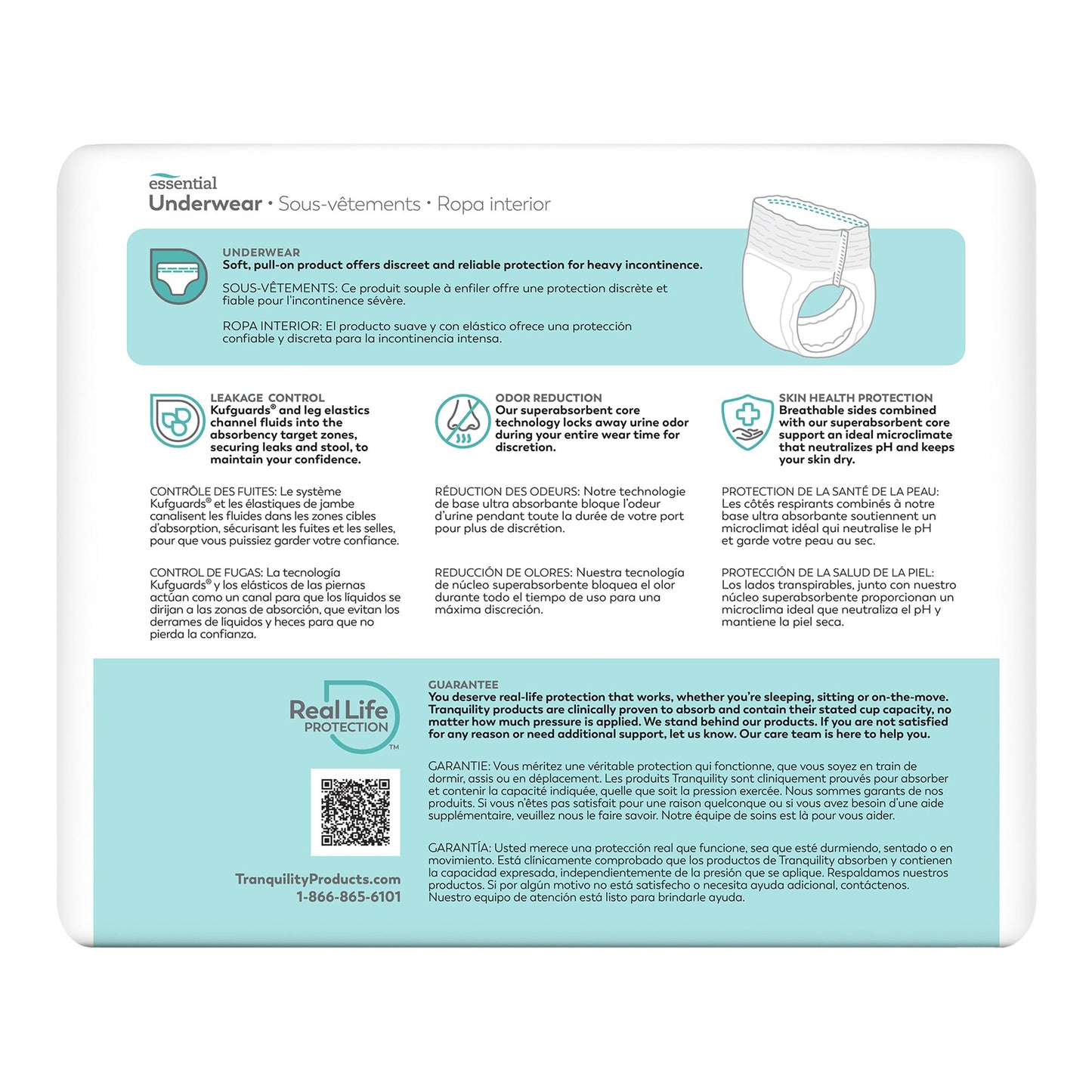 Select® Heavy Protection Absorbent Underwear, Extra Extra Large 2608