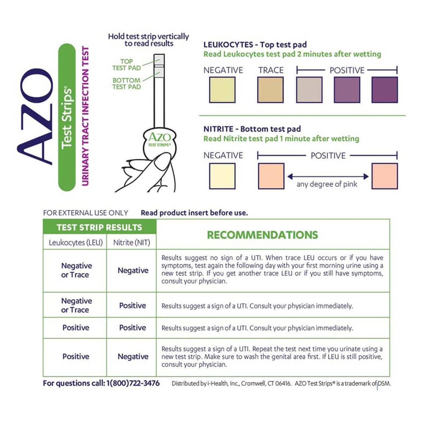 AZO Test Strips® Urinary Tract Infection Kit 78765103267