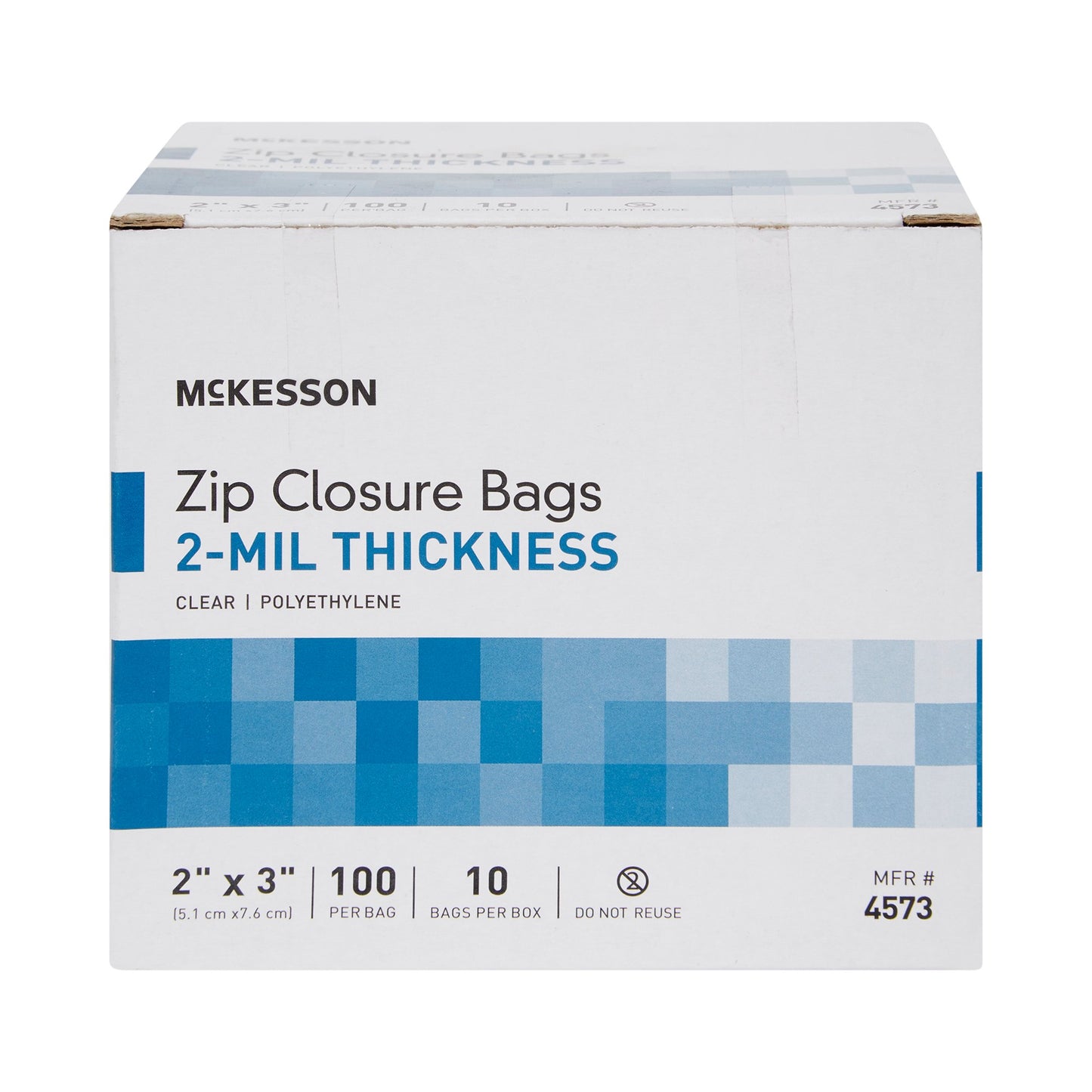 McKesson Zip Closure Bag, 2 x 3 in. 4573