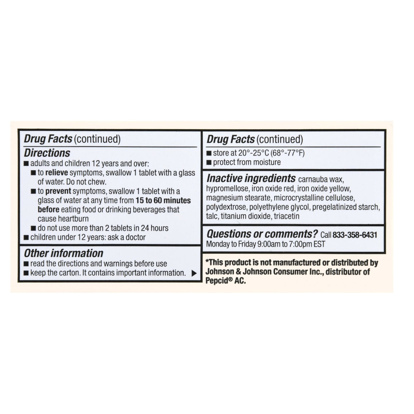 Foster & Thrive™ Original Strength Acid Reducer Famotidine Tablets 10 mg 70677110202