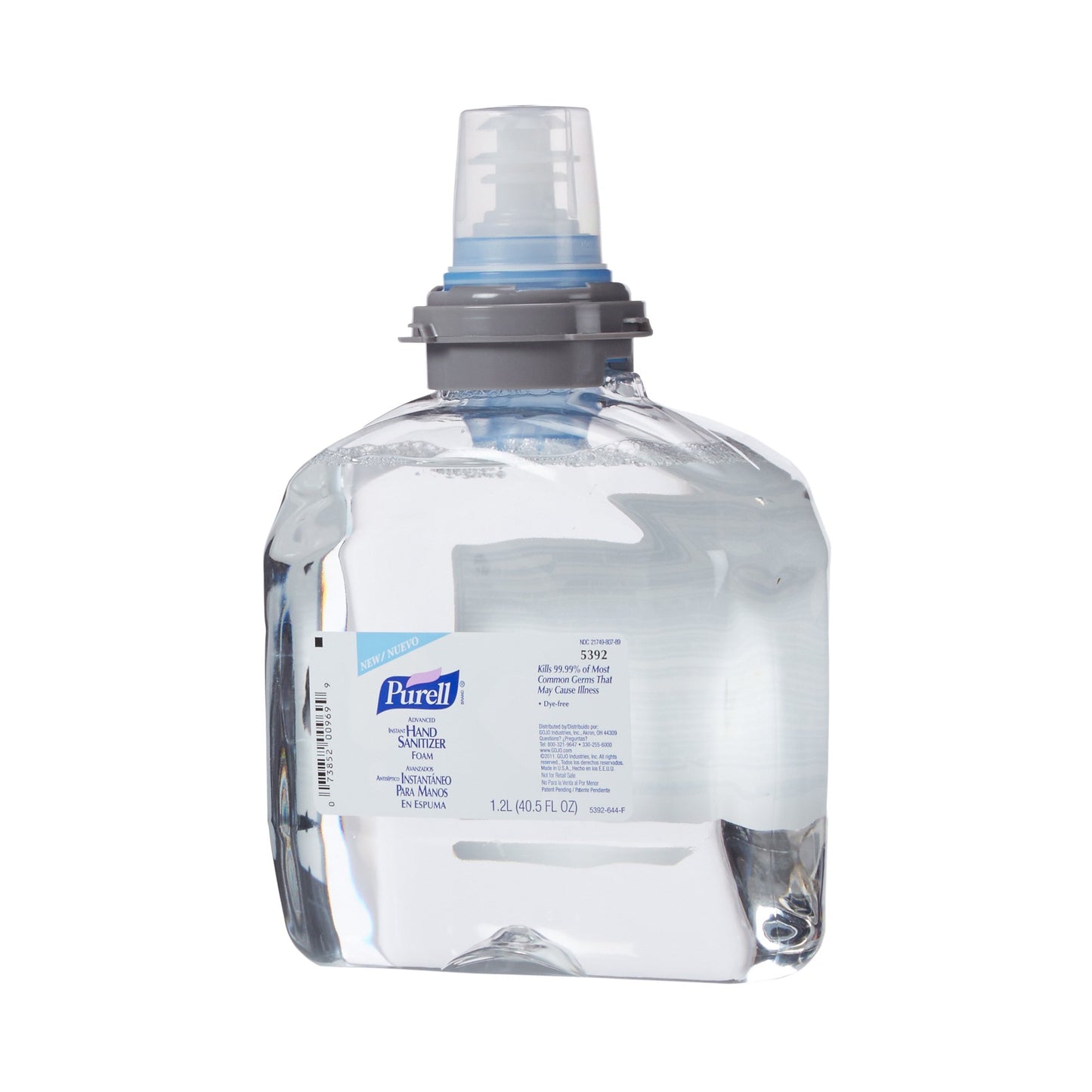 Purell® Advanced Foaming Hand Sanitizer, 1,200 mL Dispenser Refill Bottle 5392-02