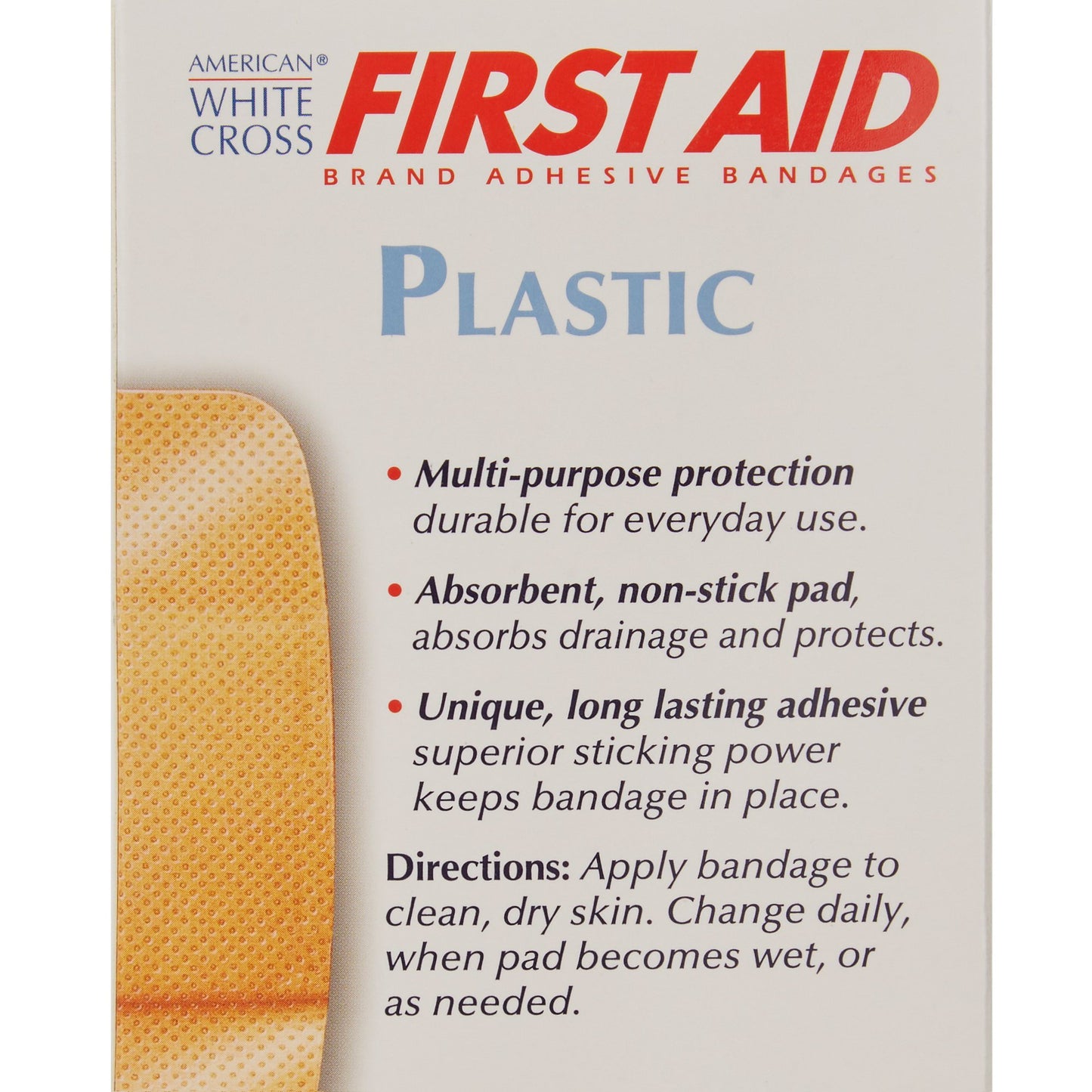 American® White Cross First Aid Adhesive Strip, 2 x 4 Inch 1070033