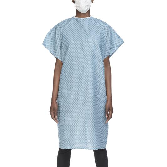 Reusable Patient Exam Gown, One Size Fits Most, Blue V61-0100PT