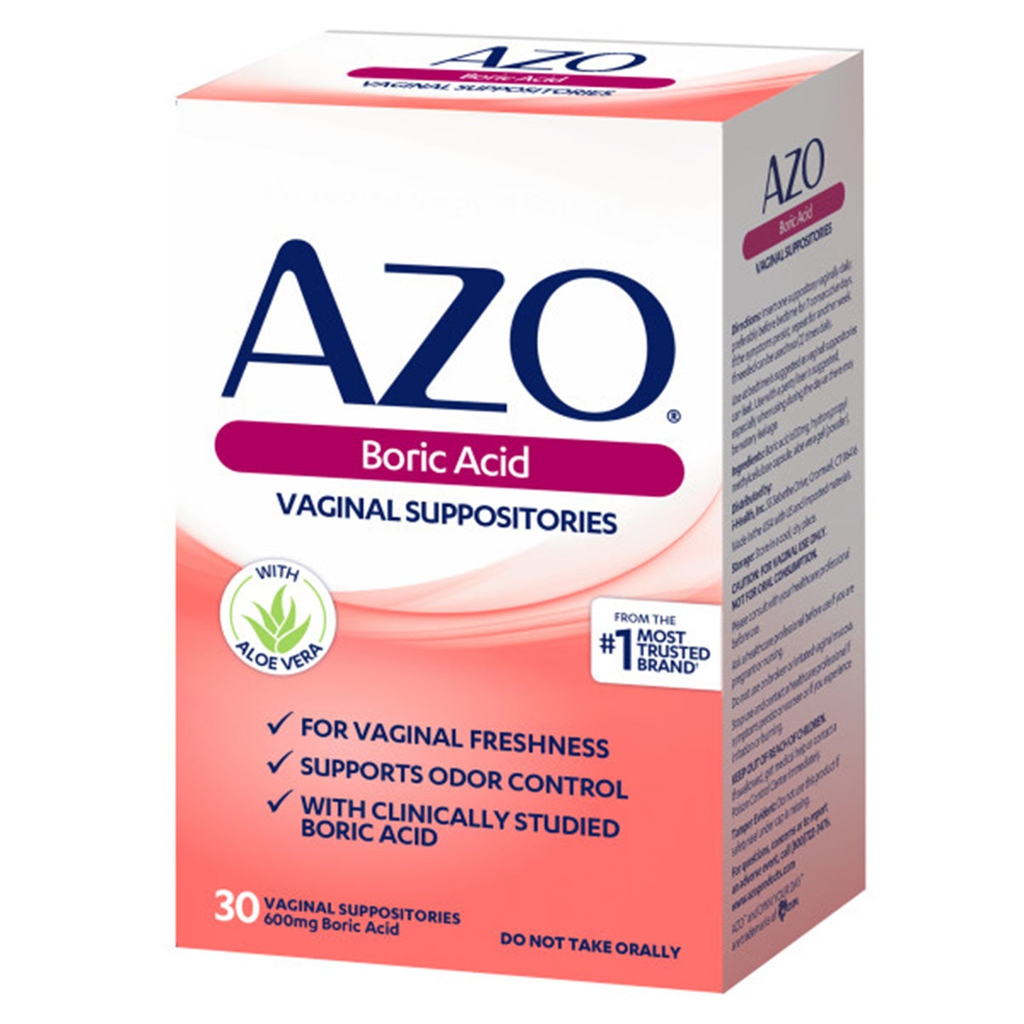 Dietary Supplement Boric Acid 600 mcg Strength Suppository 30 per Box 787651760308