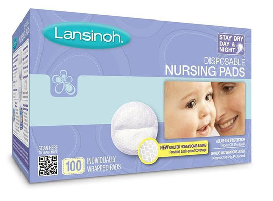 Nipple Shield Lansinoh® One Size Fits Most Cotton Disposable - 20370