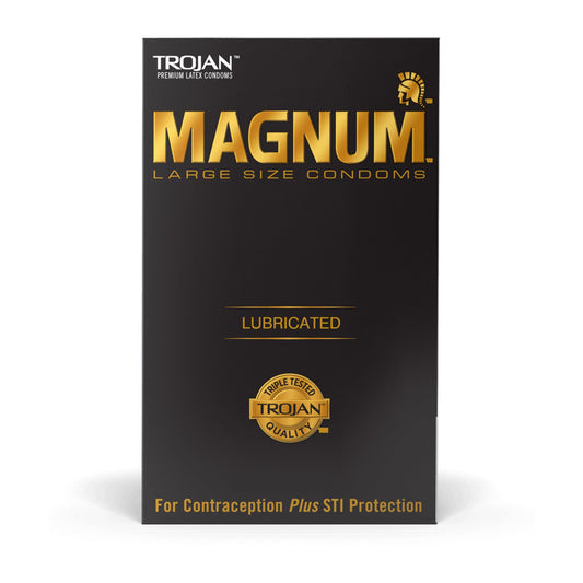 Church and Dwight Trojan Magnum Latex Condom 22600064203, Box of 3