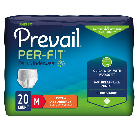 Prevail® Per-Fit® Extra Absorbent Underwear, Medium PF-512