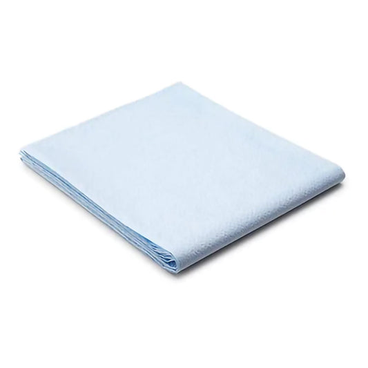 Tidi Products Tidi Everyday Blue Flat Stretcher Sheet, 40 x 72 Inch 918372, Case of 50