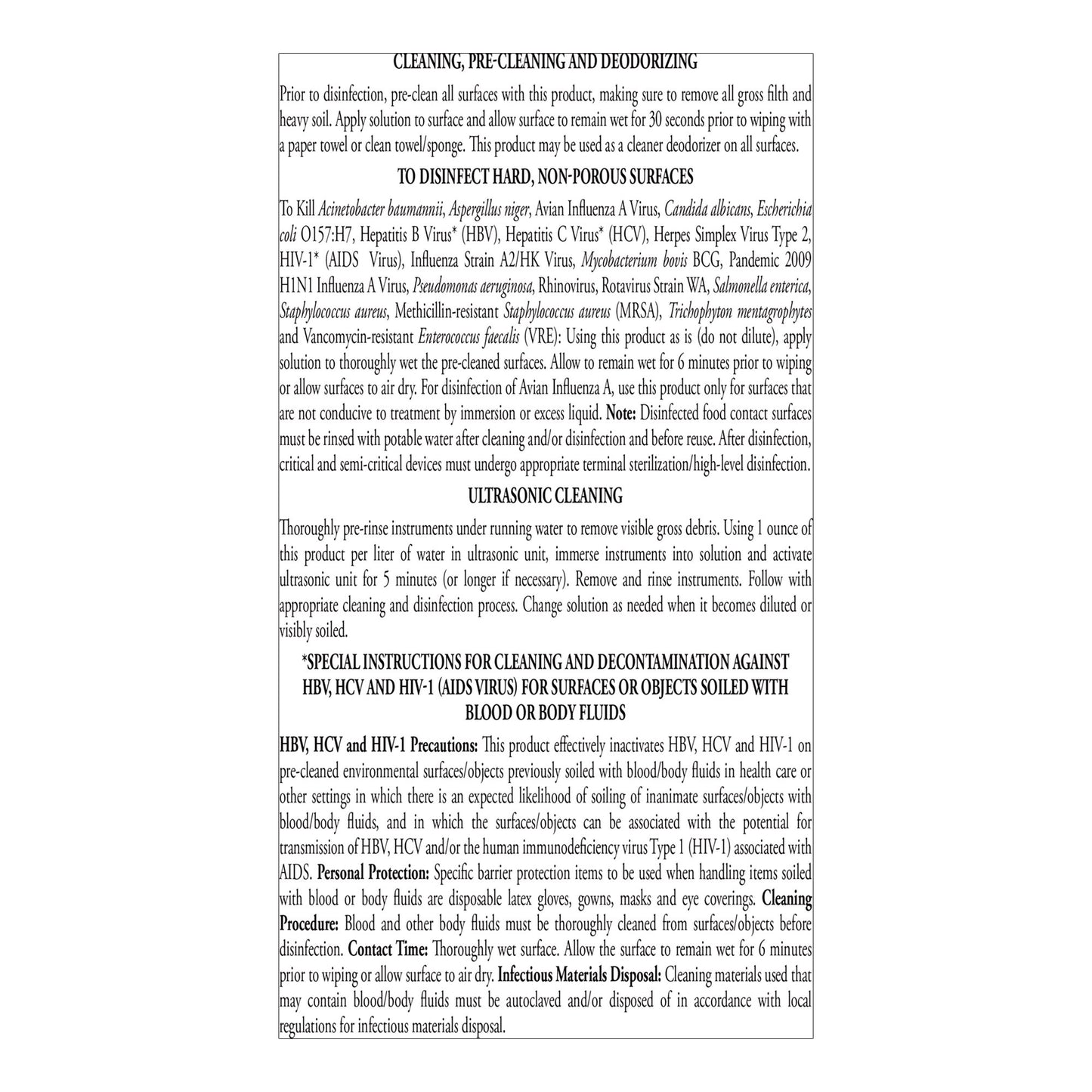 MadaCide-FD® Surface Disinfectant Cleaner, 1 gal. 7021