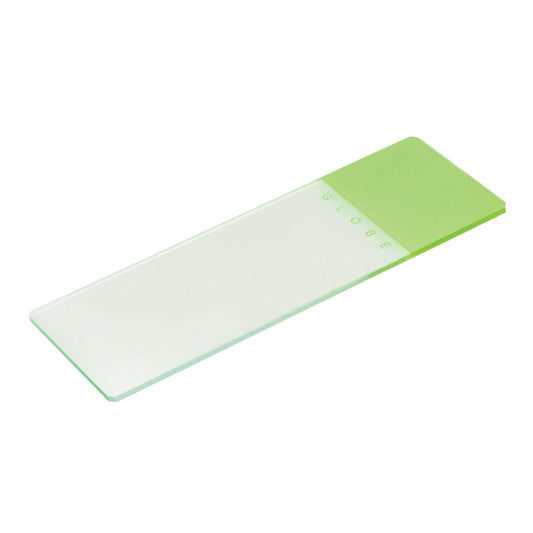 Microscope Slide Globe 1324 Series 25 X 75 X 1.1 mm Green Frosted End - 1324G