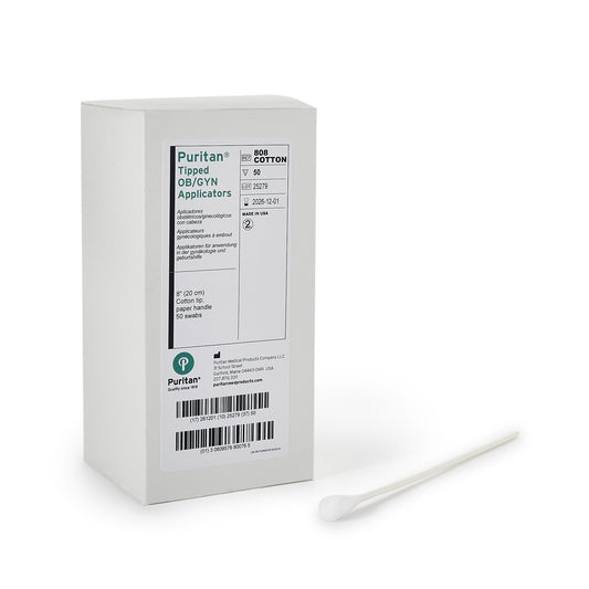Puritan® OB/GYN Swab 8 Inch Length NonSterile - 808 COTTON