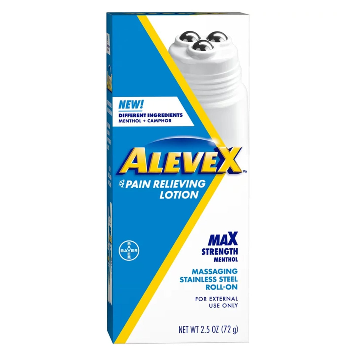 Aleve X Pain Relieving Lotion Max Strength Menthol, 2½-ounce roll-on bottle 00280005001