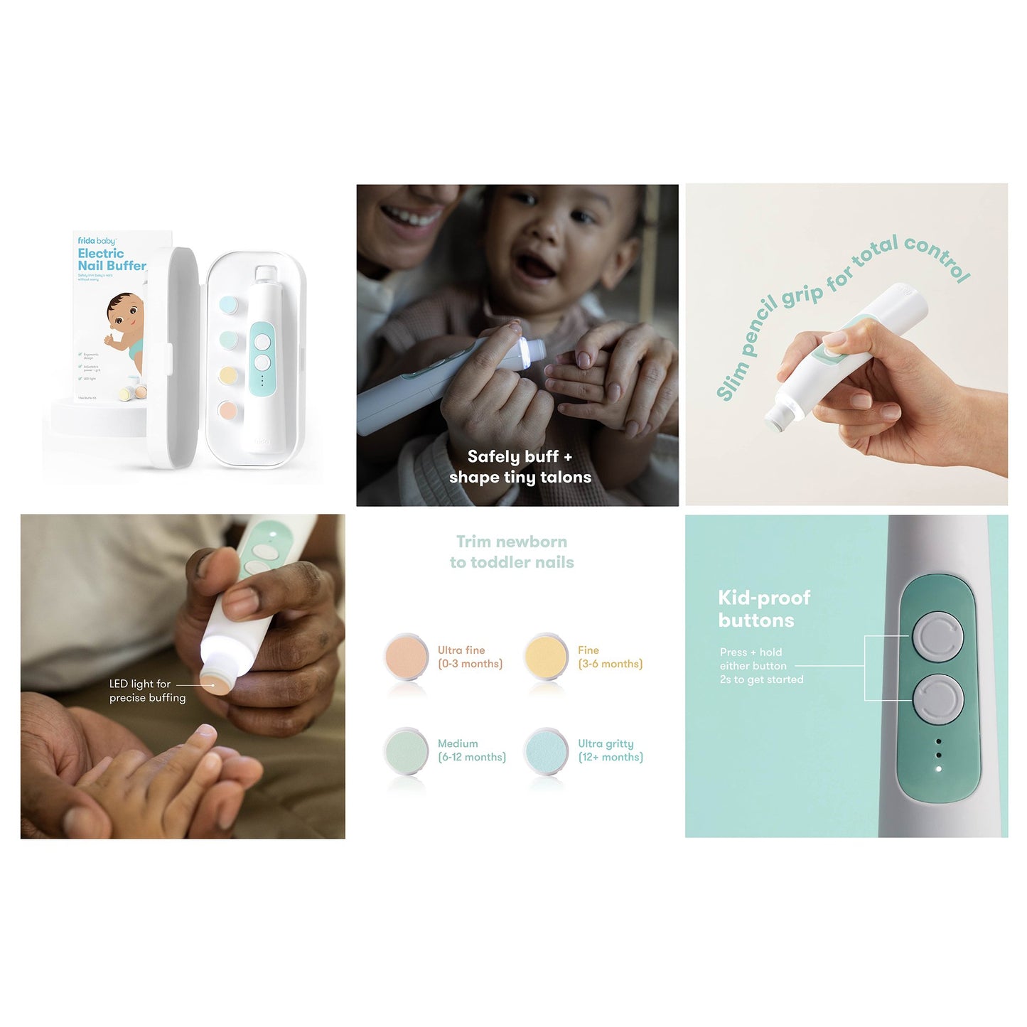 Electric Nail Buffer Kit frida baby 100001305