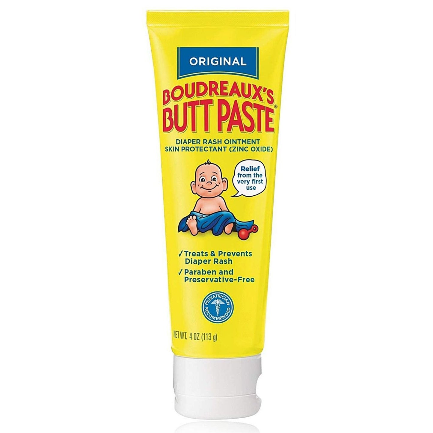 Boudreaux's Original Butt Paste Diaper Rash Treatment, 16% Zinc Oxide, 4 oz Tube 62103033304