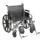 McKesson Bariatric Wheelchair, 24-Inch Seat Width 146-STD24ECDDA-ELR