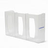 Glove Box Holder Triple with Dividers Horizontal or Vertical Mounted 3-Box Capacity Clear 4.25 X 10.13 X 17.06 Inch Plastic 36728