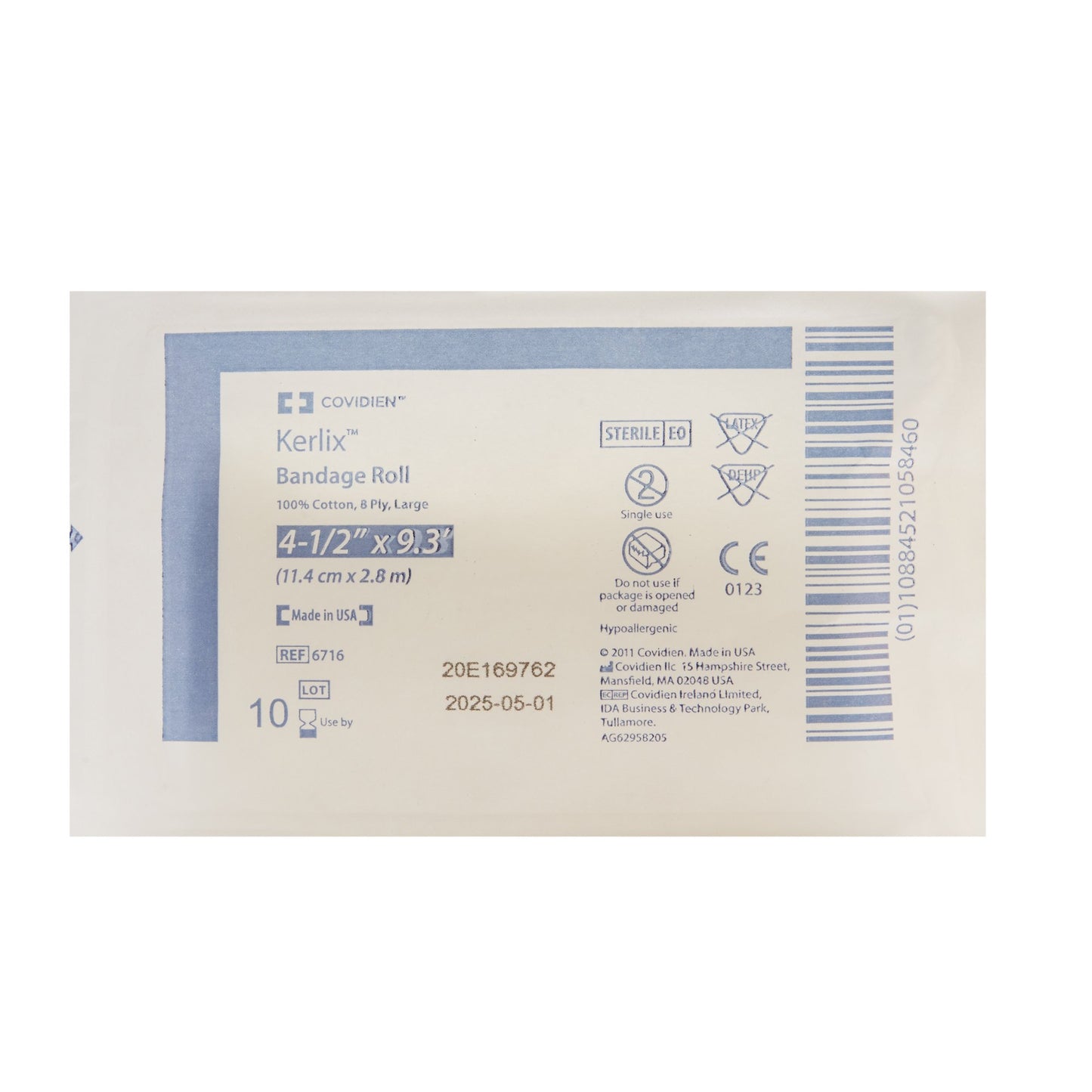 Kerlix™ Sterile Fluff Bandage Roll, 4-1/2 Inch x 3-1/10 Yard, 8-Ply 6716