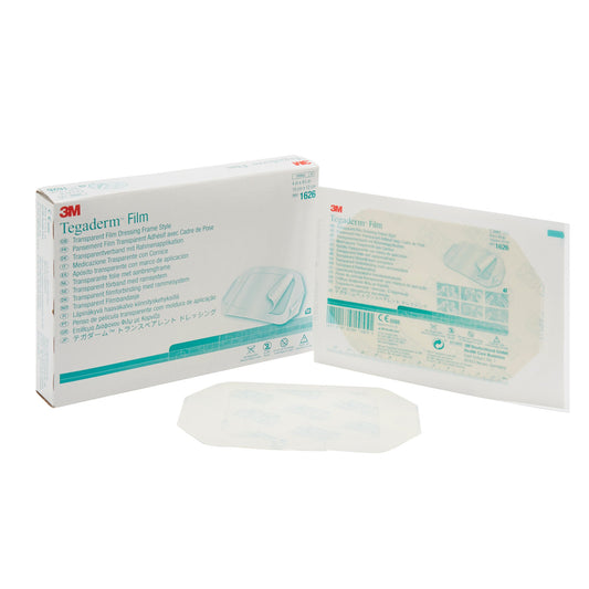 3M™ Tegaderm Transparent Film Dressing, 4 x 4-3/4 Inch 1626