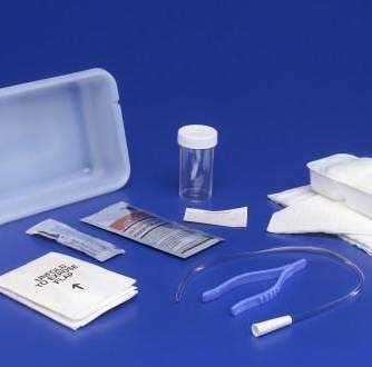 Intermittent Catheter Tray Curity™ Open System / Urethral 14 Fr. Without Balloon Red Rubber - 3217