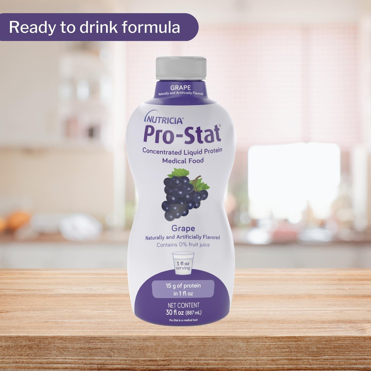 Pro-Stat® Grape Complete Liquid Protein Medical Food, 30-ounce Bottle 78385