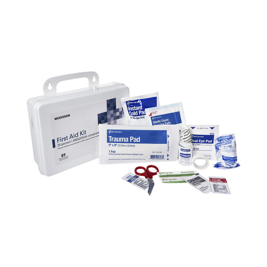 First Aid Kit McKesson 25 Person Plastic Case - 30323