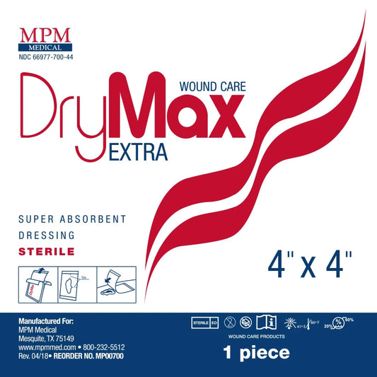 DryMax Extra Super Absorbent Dressing, 4 x 4 Inch MP00700