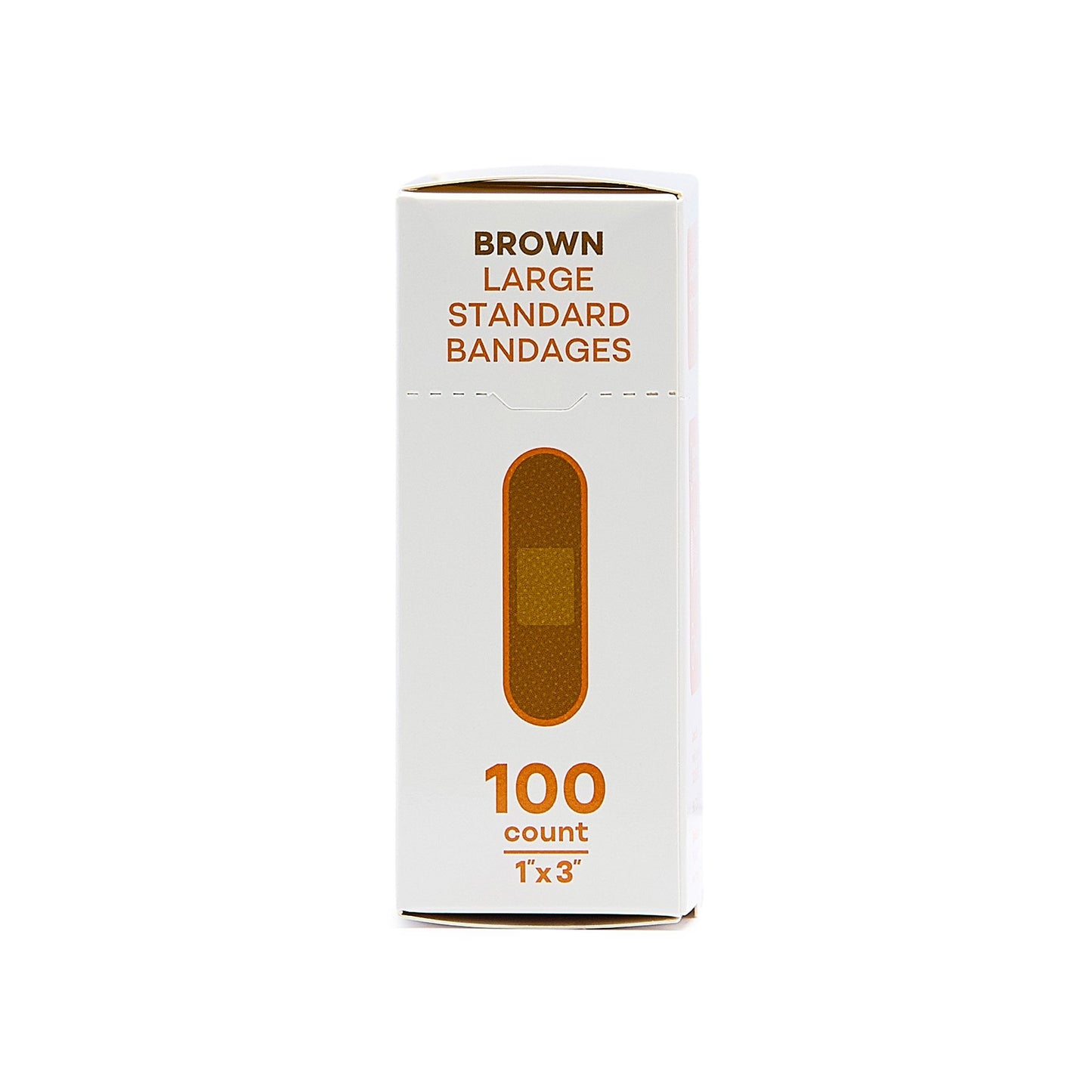 Tru-Colour Skin Tone Shade Fabric Bandage Adhesive Strips – Brown, 1 x 3 Inch TCB-NLS100