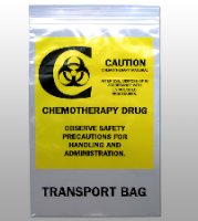 Hazardous Drug Bag LK® Clear / Yellow LDPE 6 X 9 Inch - F20609CTB