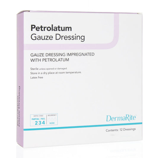 DermaRite® Petrolatum Impregnated Dressing, 1 x 8 Inch 23180