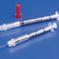 Safety Insulin Syringe with Needle Monoject™ 0.3 mL 1/2 Inch 29 Gauge Sliding Safety Needle Regular Wall - 8881511144