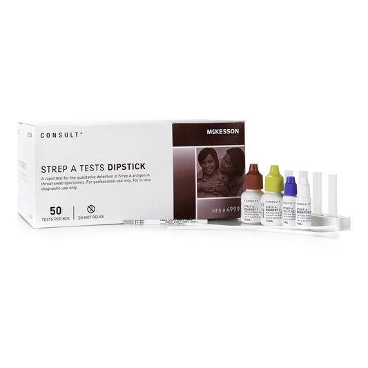 Respiratory Test Kit McKesson Consult™ Strep A Test 50 Tests CLIA Waived - 4999