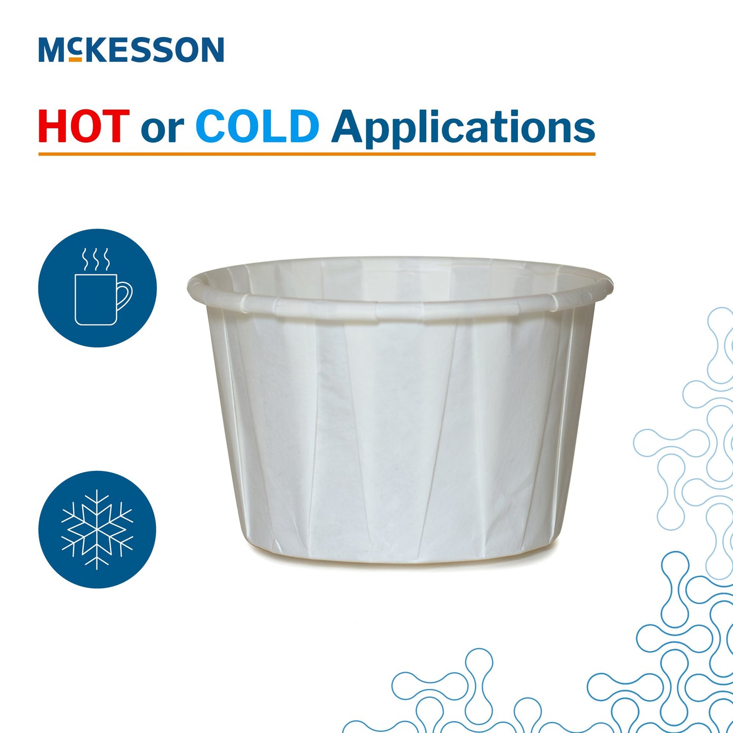 3.5 oz. Paper Souffle Cup White Disposable 16-350-2050