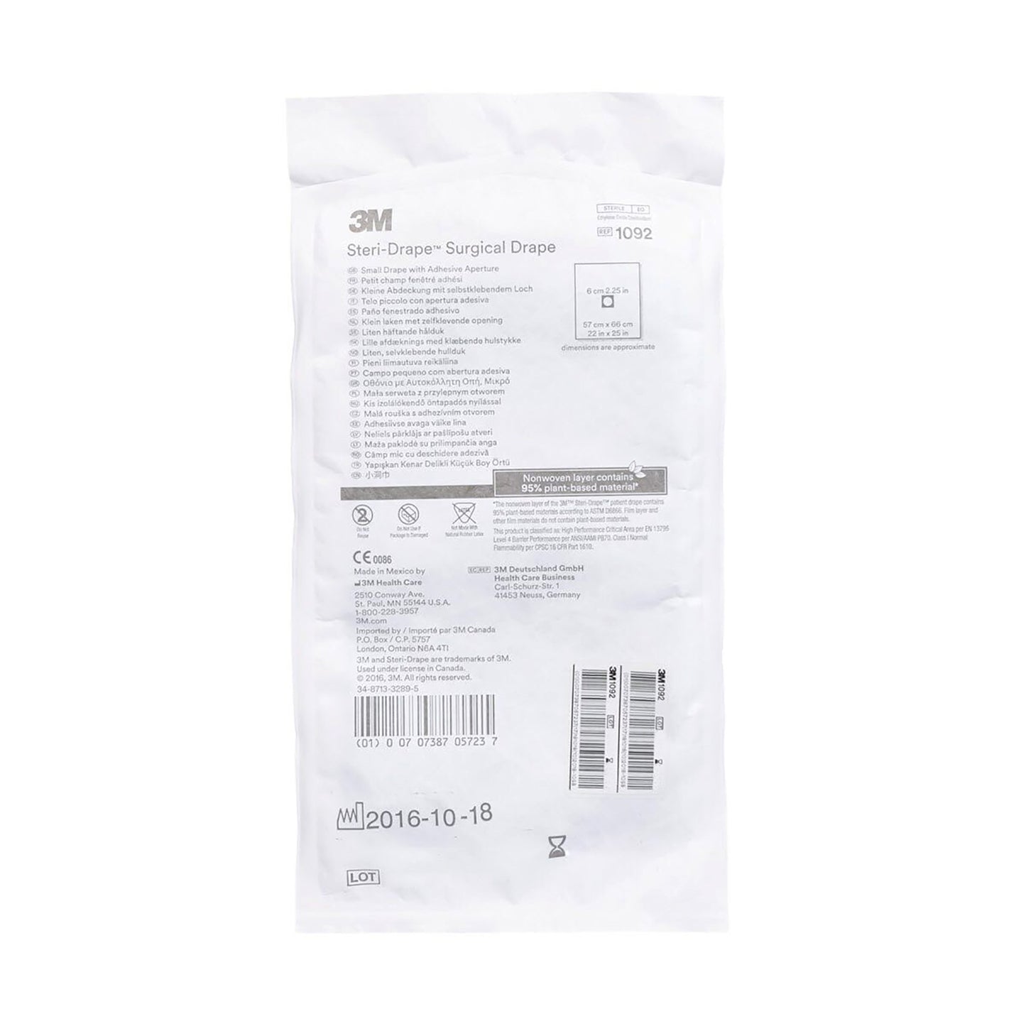 3M™ Steri-Drape™ Sterile Small Surgical Drape, 22 x 25 Inch 1092
