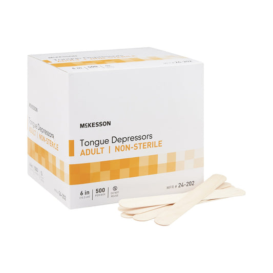 Tongue Depressor McKesson 6 Inch Length Wood Senior - 24-202
