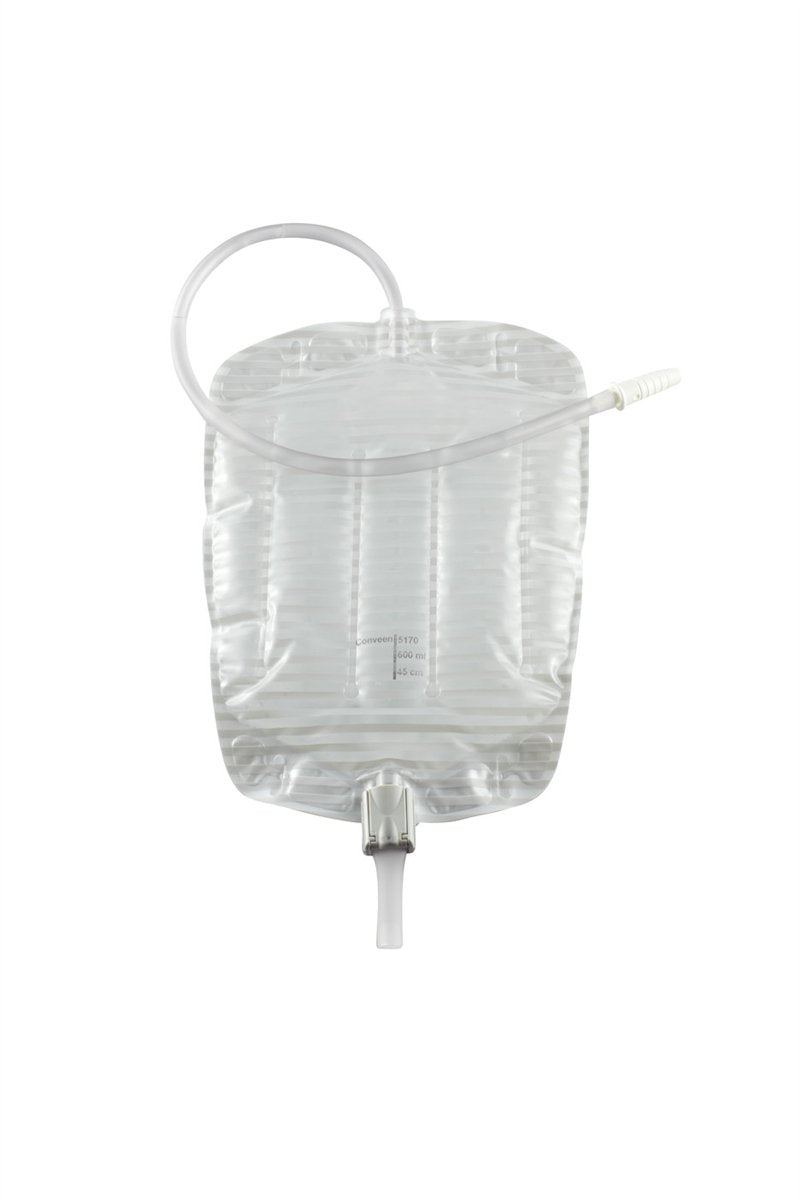 Coloplast Conveen Security+ Urinary Leg Bag, 500 mL, Lever 21029, 1 Each