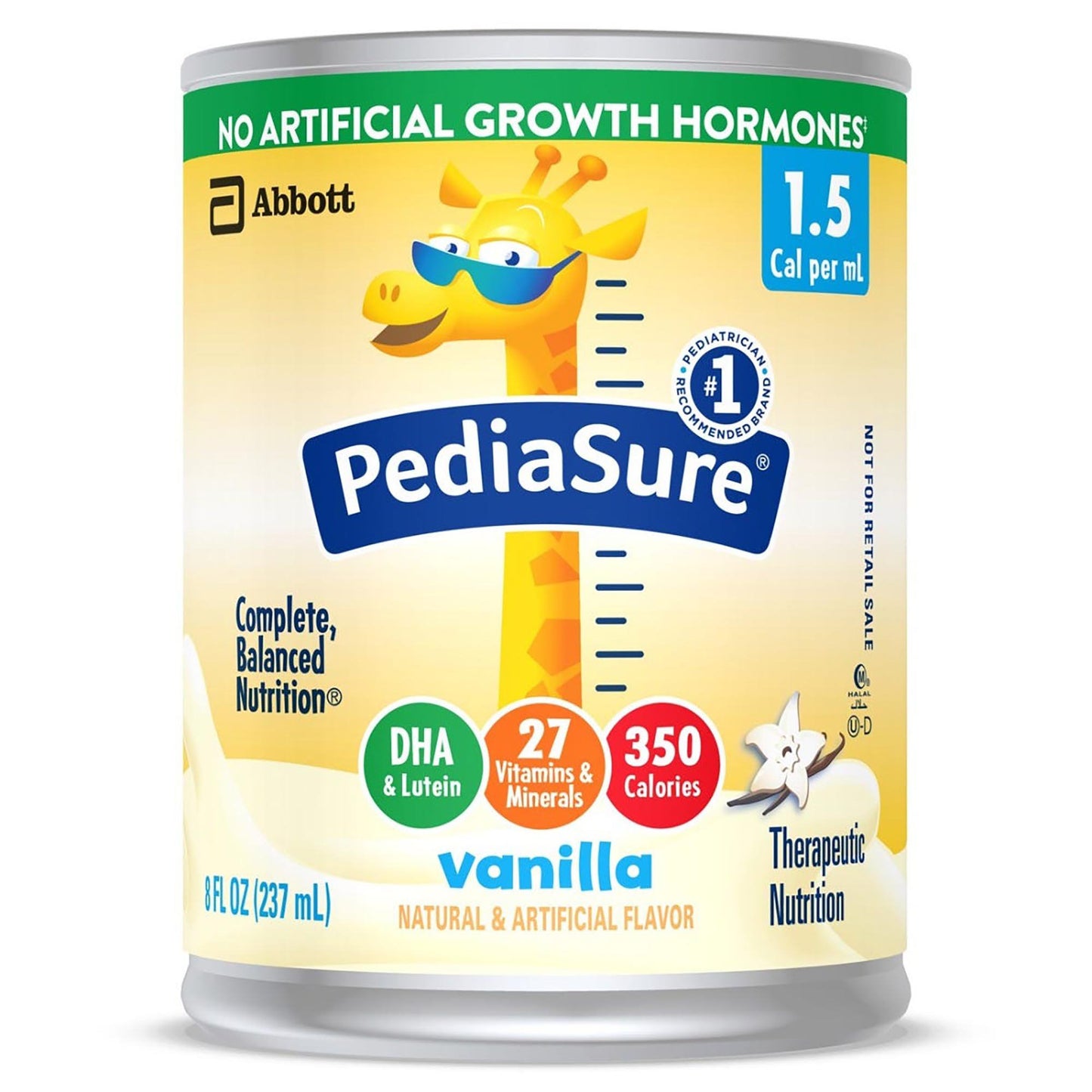 PediaSure® 1.5 Cal Therapeutic Nutrition, Vanilla, 8-ounce can 67378