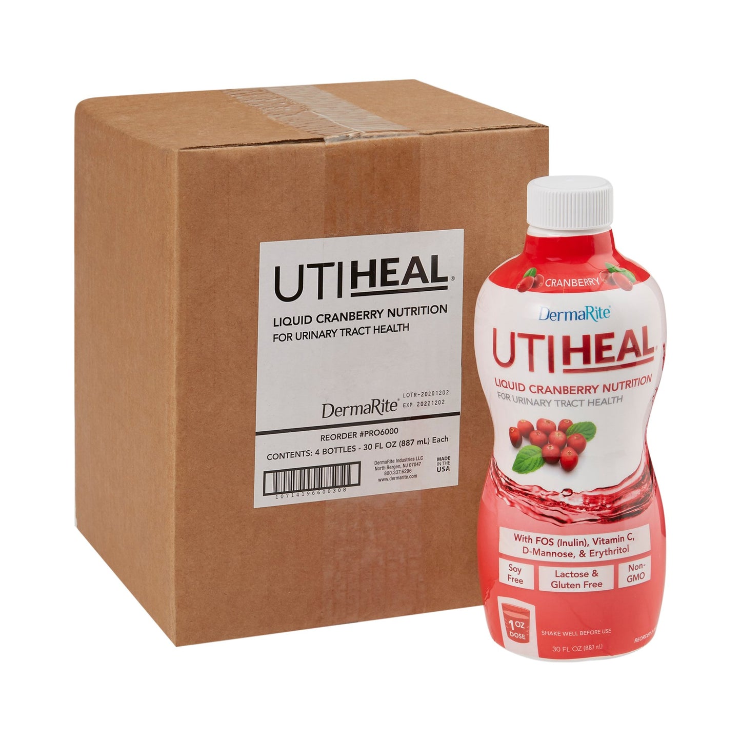 UTIHeal™ Liquid Cranberry Nutrition for Urinary Tract Health, 30-ounce bottle PRO6000
