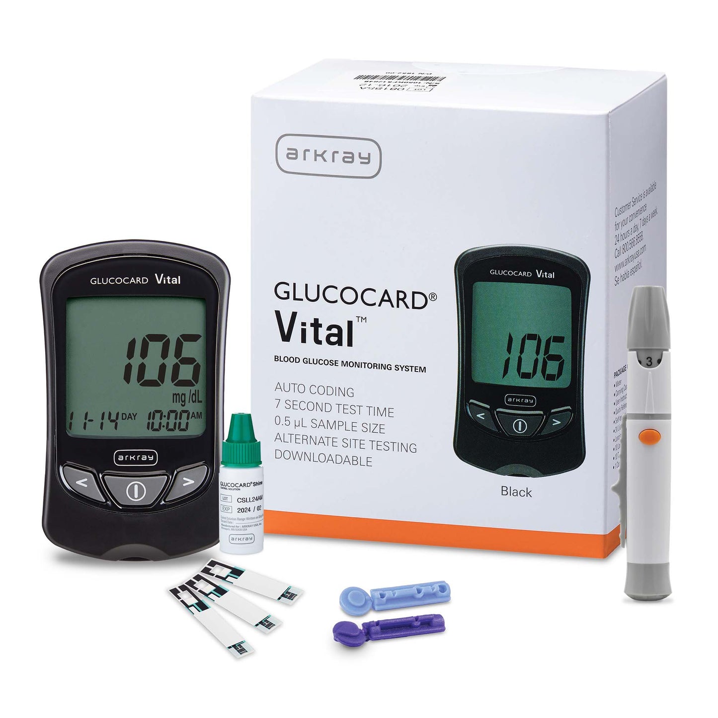 Glucocard® Vital™ Blood Glucose Meter Kit 761100