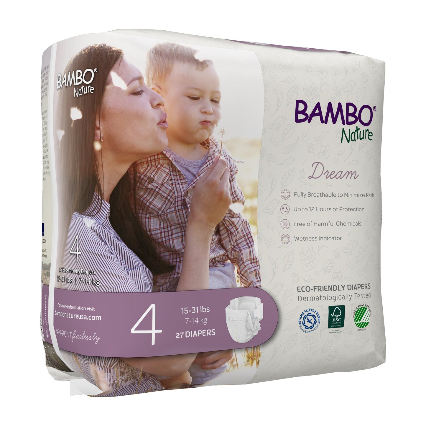 Bambo® Nature Diaper, Size 4 1000016926