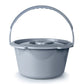McKesson Commode Bucket With Metal Handle And Cover, 7-1/2 Quart, Gray 146-11106