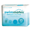 Unisex Adult Bowel Containment Swim Brief Swimmates™ Pull On with Tear Away Seams 2X-Large Disposable Moderate Absorbency - 2848