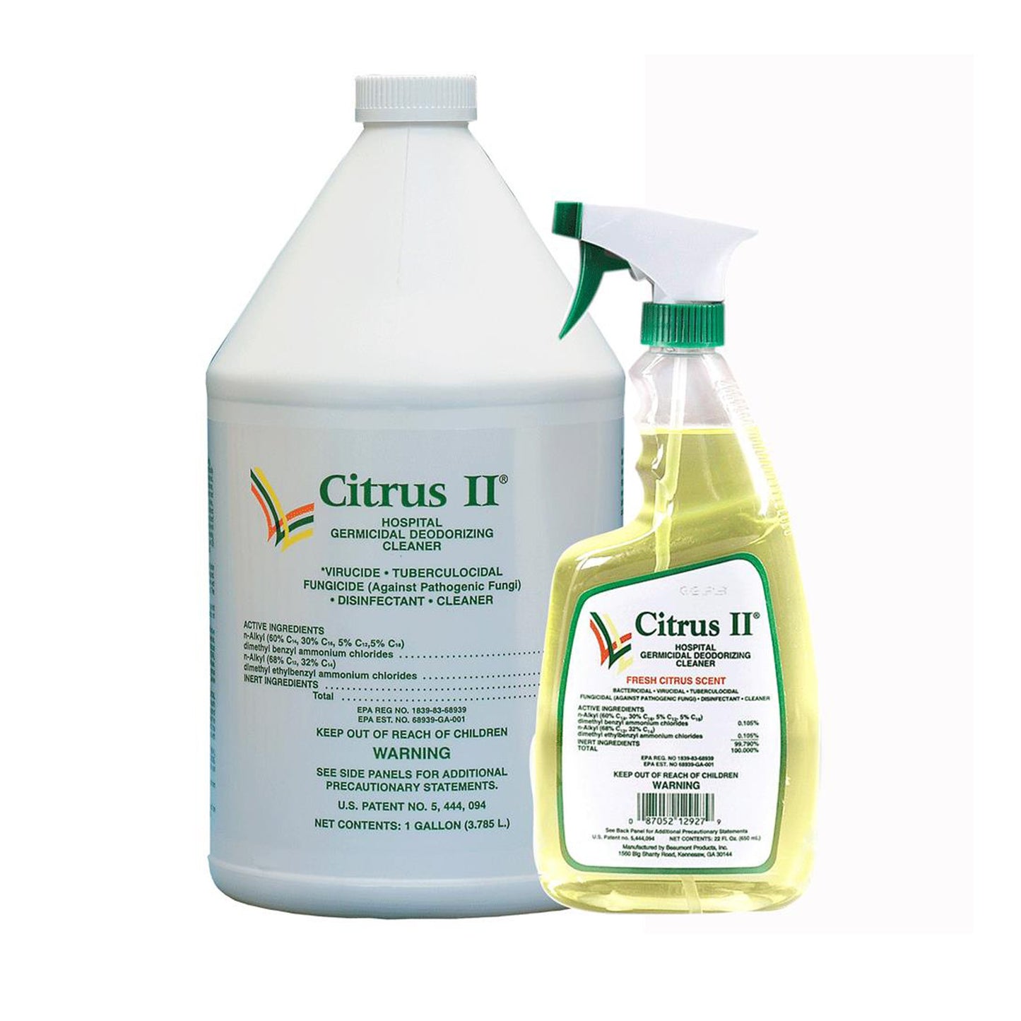 Citrus II® Hospiral Germicidal Deodorizing Cleaner, 22 oz. Spray Bottle 633712927