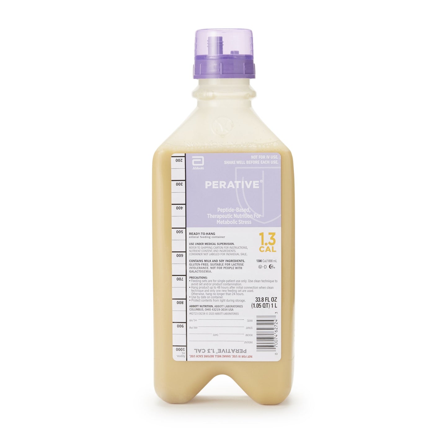 Tube Feeding Formula Perative® 1.3 Cal Unflavored Liquid 33.8 oz. Bottle - 62723