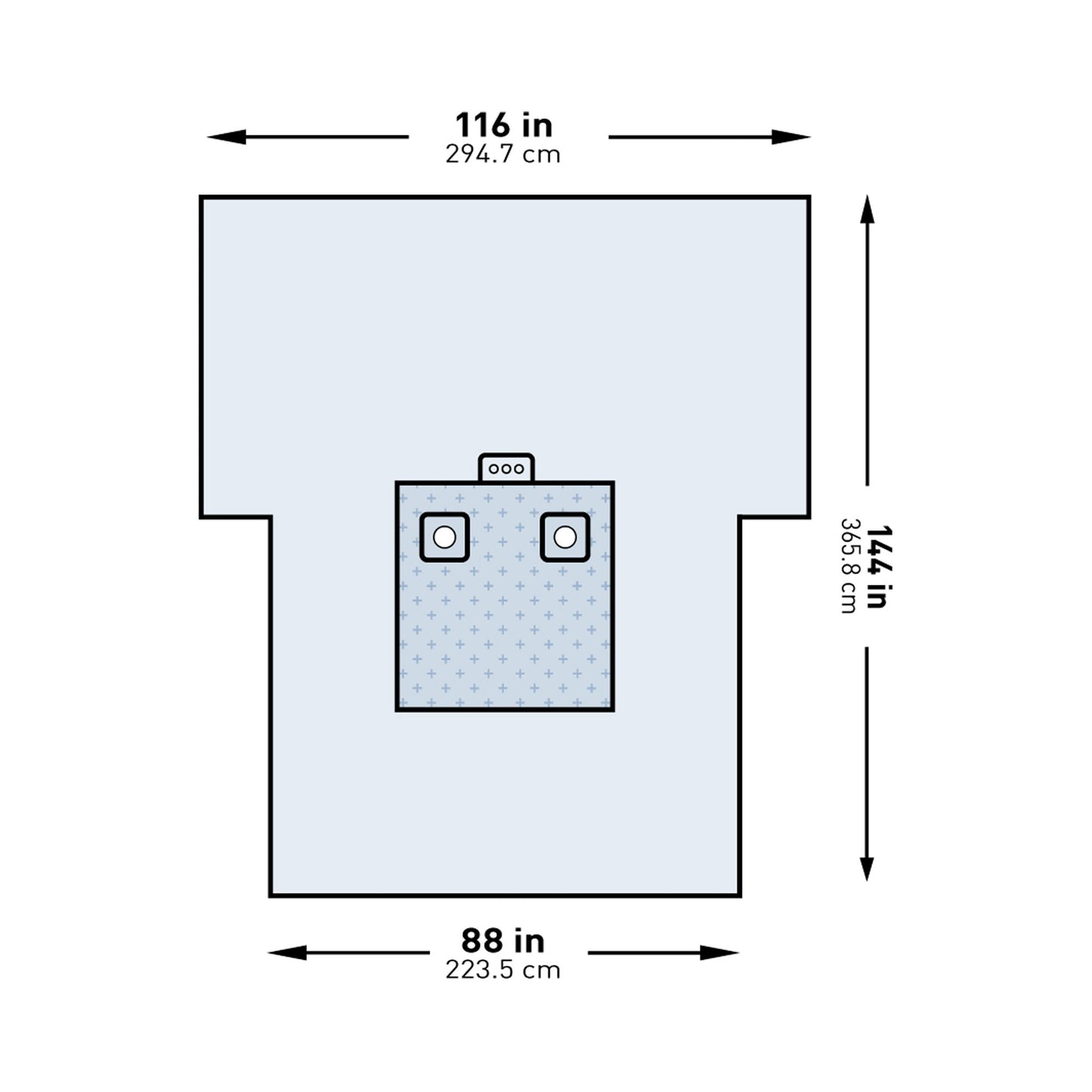 McKesson Sterile Bilateral Limb Drape, 116 x 88 x 144 Inch 183-I80-09138G-S