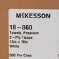 McKesson Nonsterile White Procedure Towels, 13 x 18 Inch 18-860
