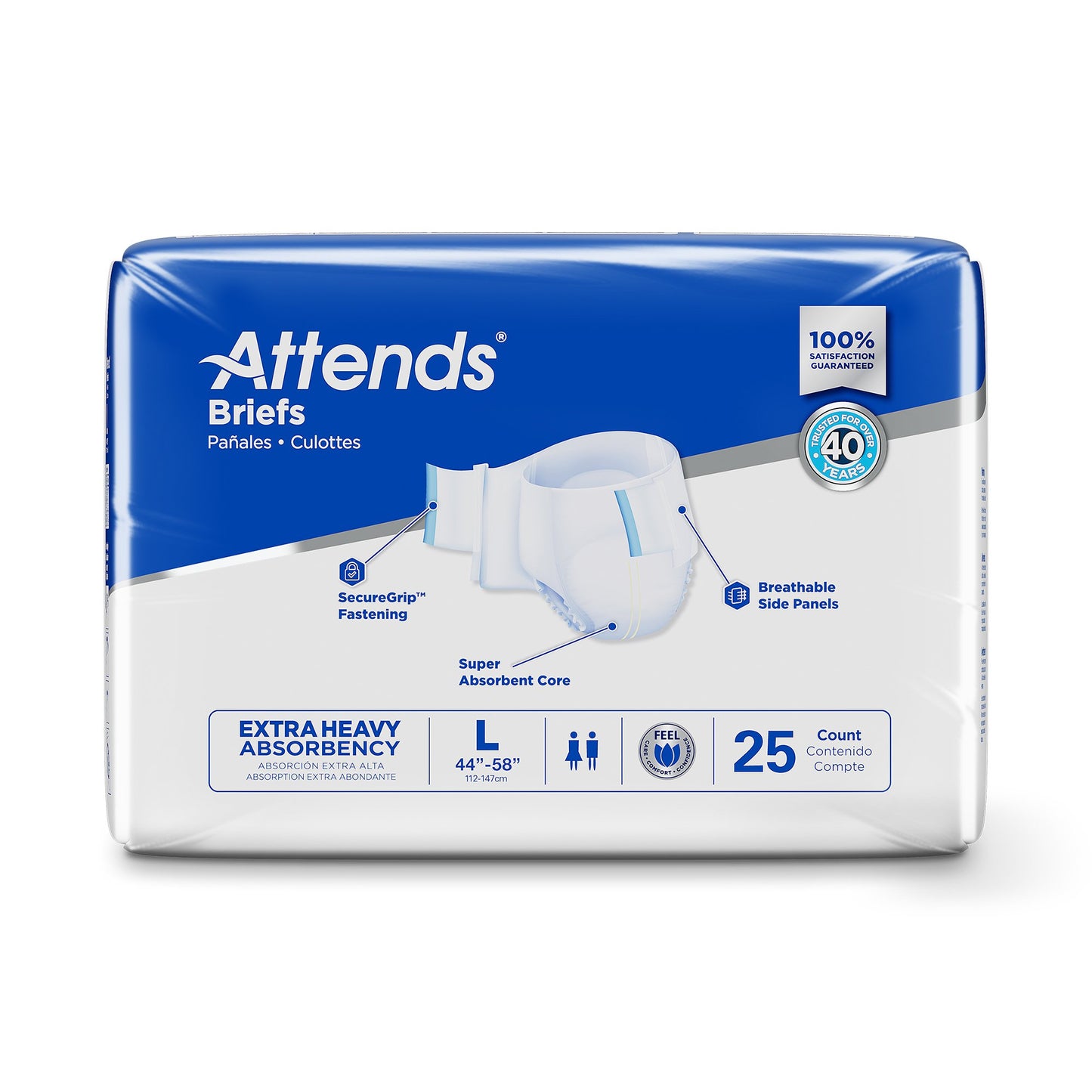 Attends® Extra Heavy Absorbency Briefs, Large DDP30100
