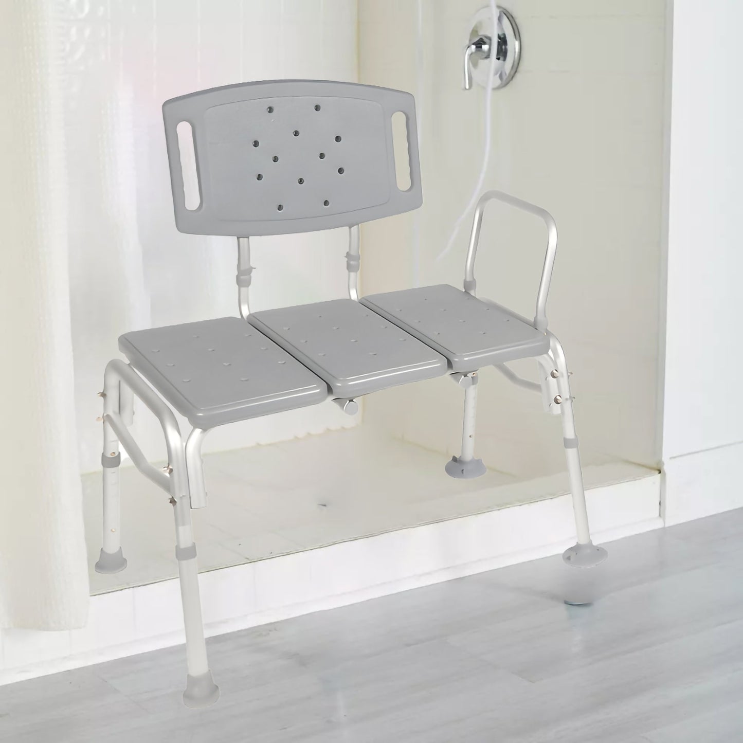McKesson Knocked Down Bariatric Bath Transfer Bench, 18-1/4 to 23-1/4 Inch 146-12025KD-1