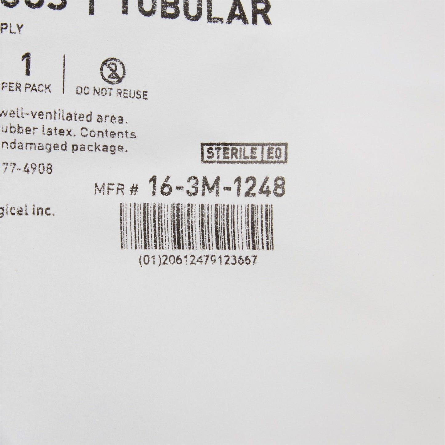 McKesson Impervious Surgical Stockinette, 12 x 48 Inch 16-3M-1248