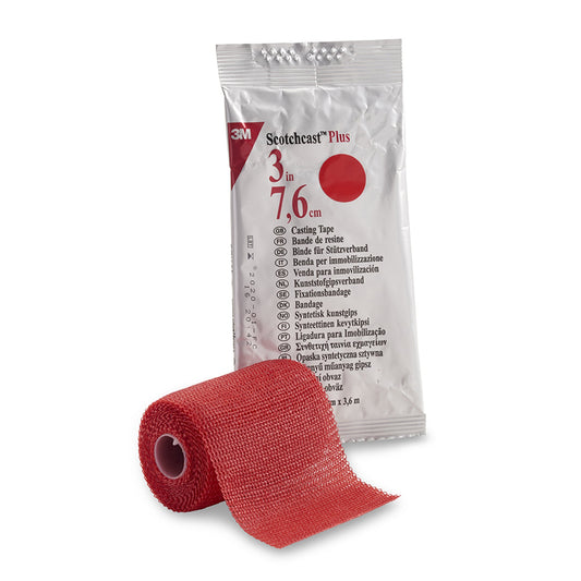 3M™ Scotchcast™ Plus Cast Tape, Red, 3 Inch x 4 Yard 82003R