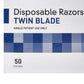 McKesson Twin-Blade Disposable Razor, Blue 16-RZ50